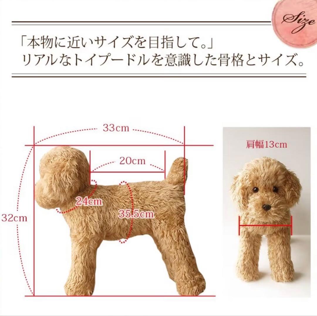 トイプードル風ぬいぐるみ ベージュ