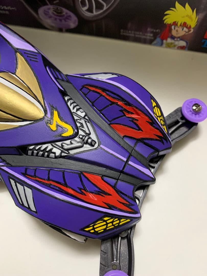 ミニ四駆　プロトセイバーエボリューション　EVO 二次元塗装　アニメ風　全塗装