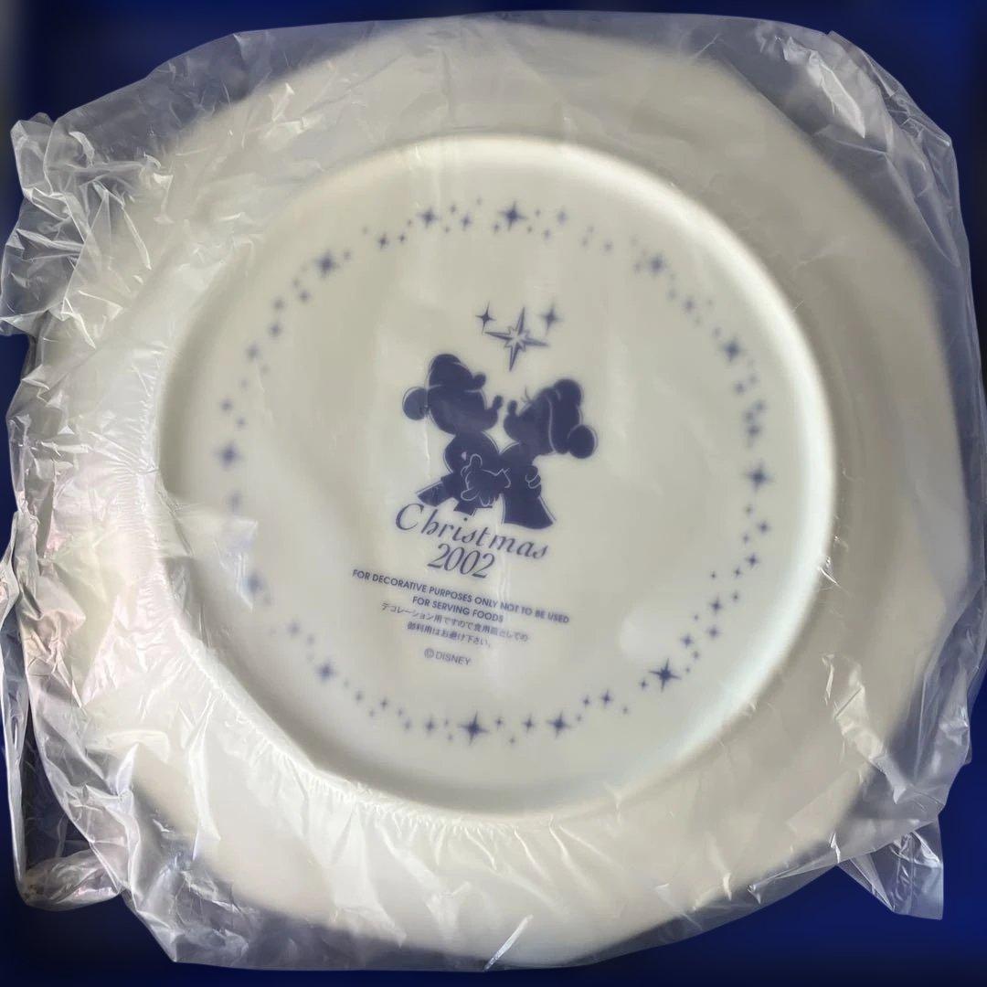 限定　tokyo東京ディズニーシー クリスマスプレート 2002 金装飾　飾り皿