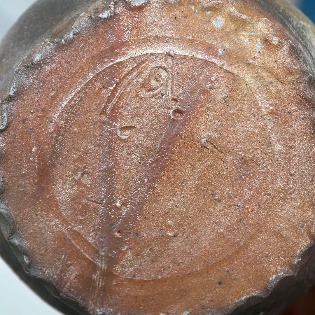 D佐藤苔助 備前焼宝瓶 三方手捻り人気作者 急須 共箱 共布 茶注 煎茶 茶道具