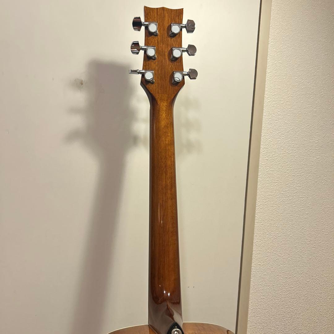 MorrisG-021 RBS 縦ロゴトップ単板フレイムマホガニー純正ギグバッグ