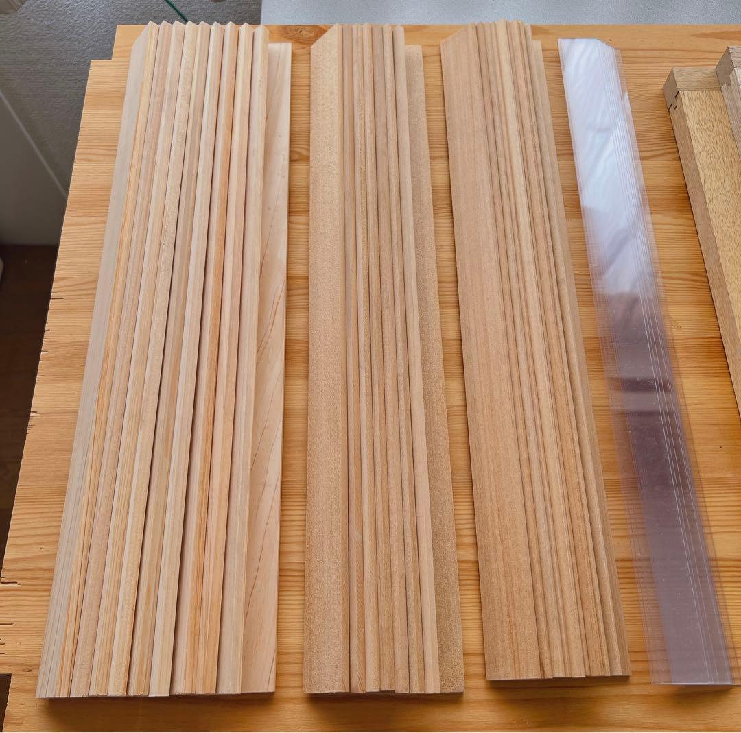 たたら板38枚　粘土板3枚　伸ばし棒　陶芸