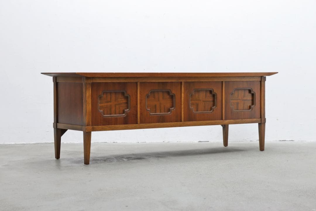 ヴィンテージ ウォールナット サイドボード コンソール ローボード 展示台 収納