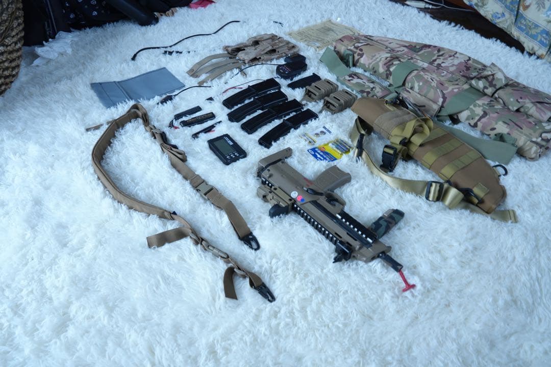 改造済マルイMP7A1タンカラーモデル電動 コンパクトマシンガン フルセット