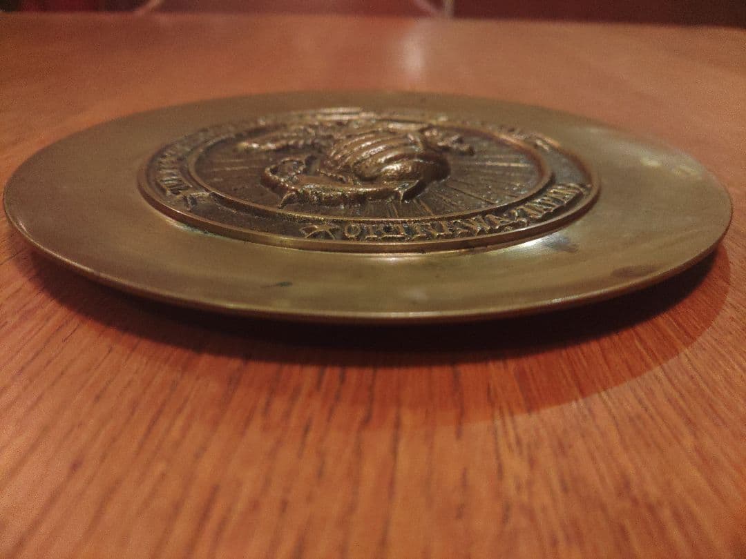 限定品　アメリカ海兵隊　記念プレート　USMC 真鍮　沖縄　日本　希少　レア