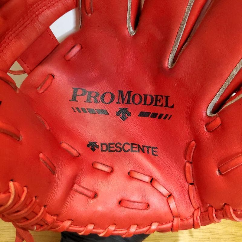 デサント 日本製 新庄剛志モデル シルエットデザイン 外野用 軟式グローブ