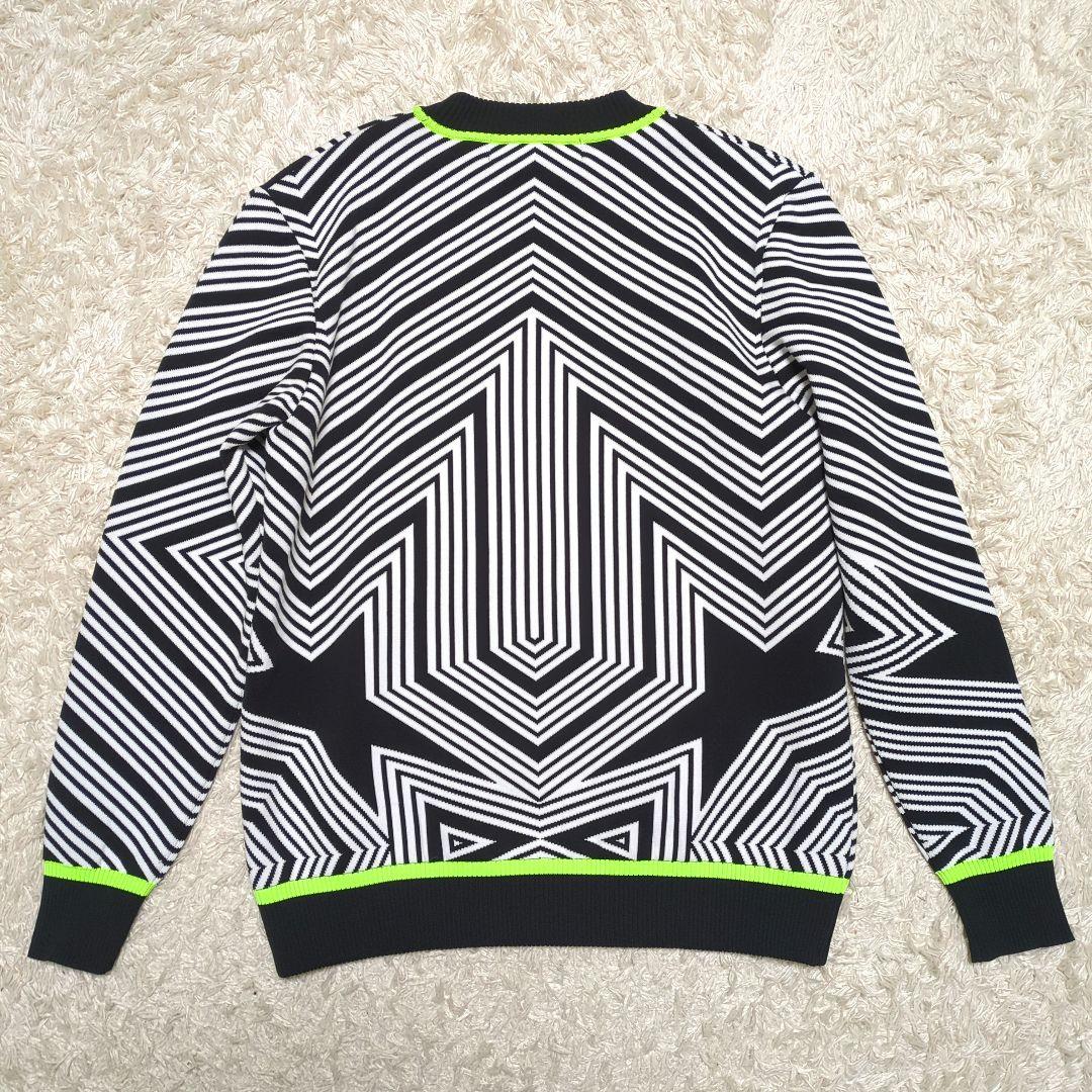 【美品】ディセンバーメイ ゴルフ ニット メンズ 総柄 M