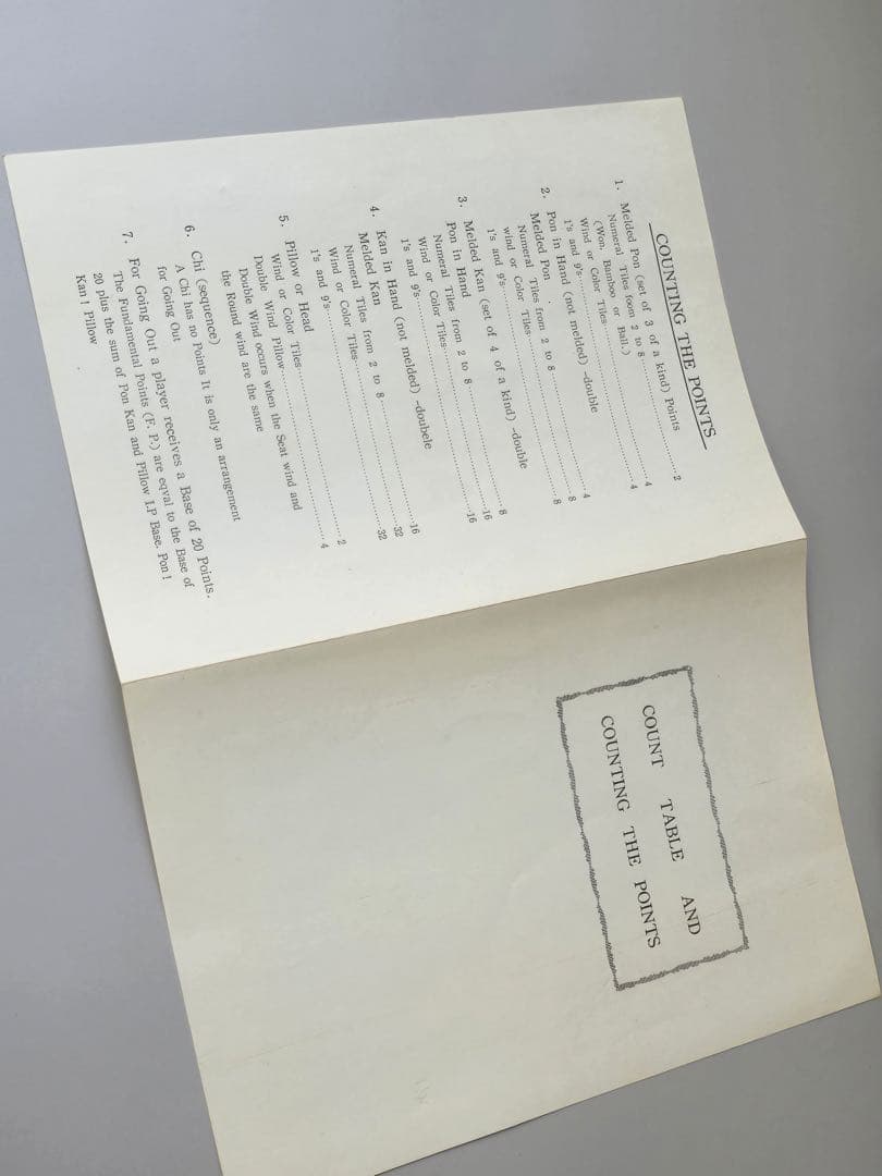 ★希少•英語表記ヴィンテージ牌★【海外仕様 オールホワイト ジャンボ牌】