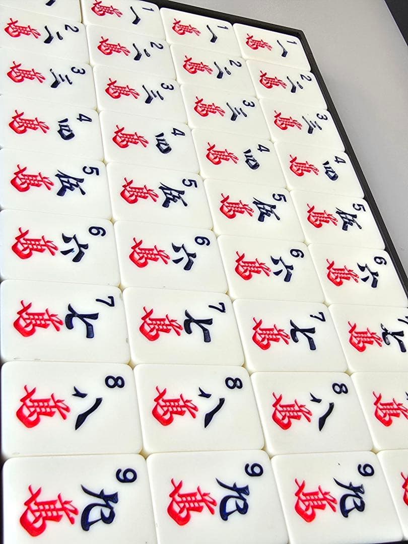 ★希少•英語表記ヴィンテージ牌★【海外仕様 オールホワイト ジャンボ牌】