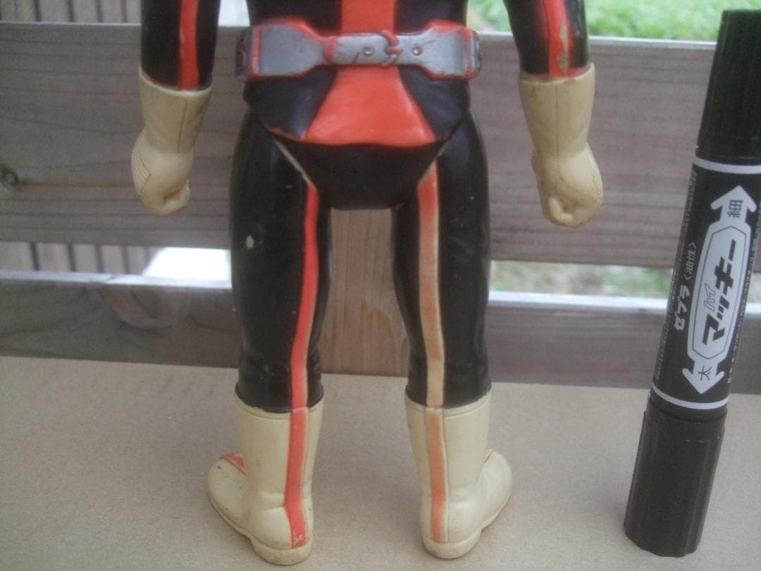 当時物★旧バンダイ・仮面ライダーストロンガー★ソフビ