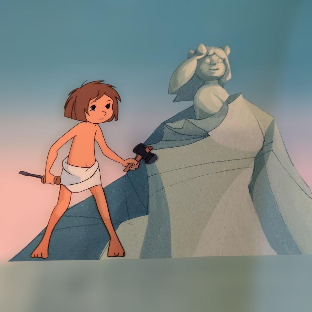 虫プロの遺産 なつかしの世界名作 アンデルセン物語 『プシケ』セル画 昭和レトロ