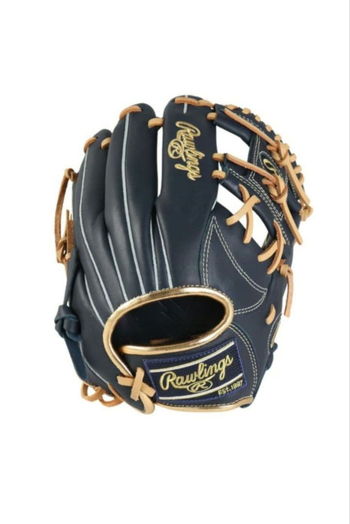 Rawlings 軟式グローブ ジュニア用 Lサイズ ネイビー