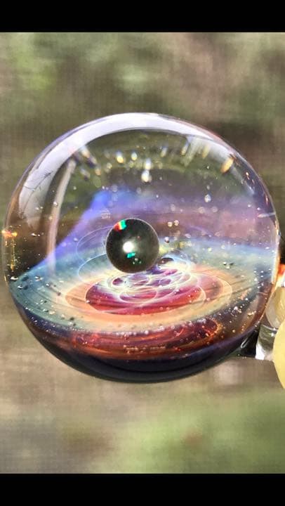 【再値下げ!【抽選新品】宇宙ガラス +α 赤系ブラックオパール 正規品 戸水賢志