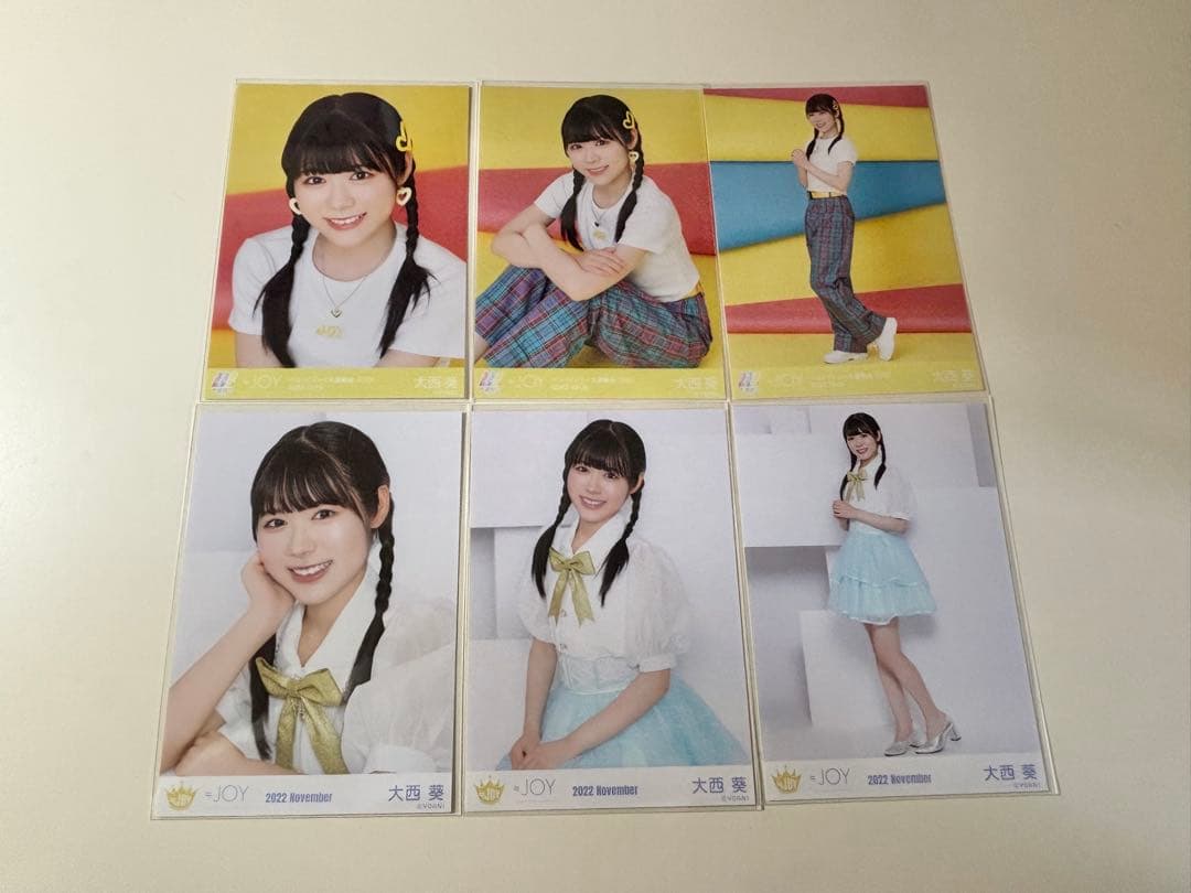 【即購入◎】≒JOY ニアジョイ 大西葵 生写真 22コンプ まとめ売り