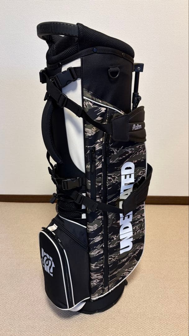 マルボンゴルフ　Malbon キャディバッグ　カモ柄