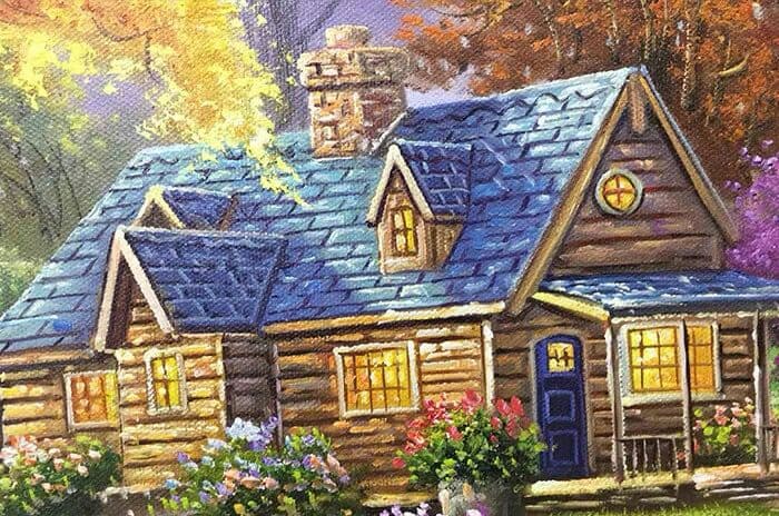 手描きの油絵[トーマスガーデン]3