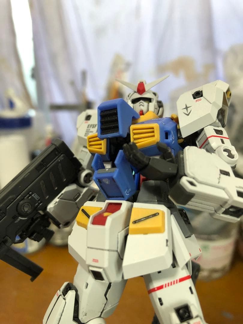 海外製プラモデル　1/144改造パーツ使用　ガンダム7号機