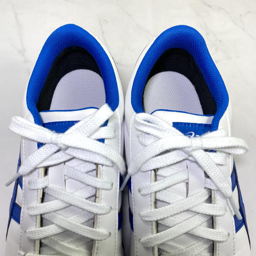 asics ゲルプレショットクラシック3 ゴルフシューズ 25㎝ 白/青/赤