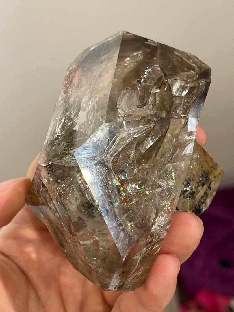 【博物館級】巨大　ハーキマーダイヤモンド 二連晶　鉱物　鉱物標本　天然石　原石