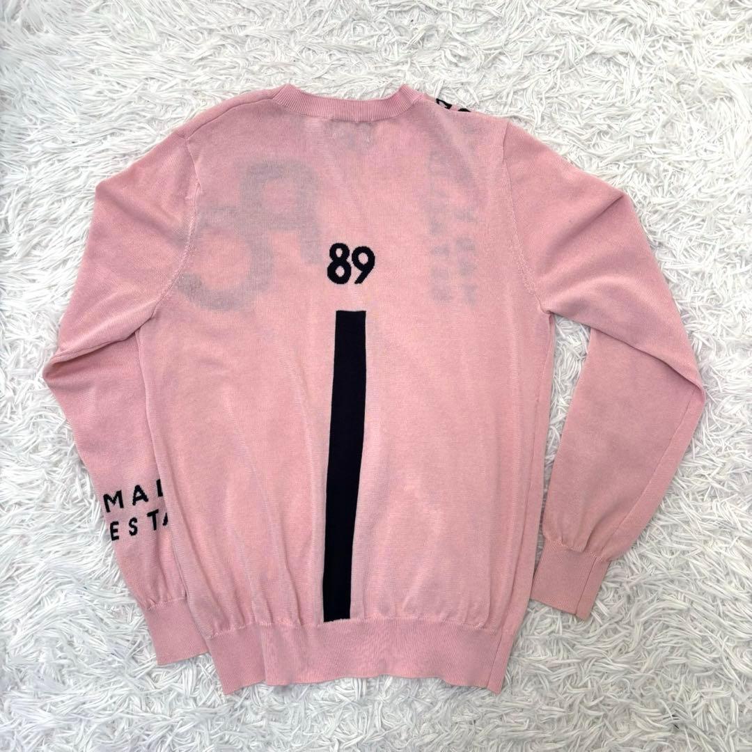 最新 パーリーゲイツ ニット ピンク ロゴ ゴルフ ウェア