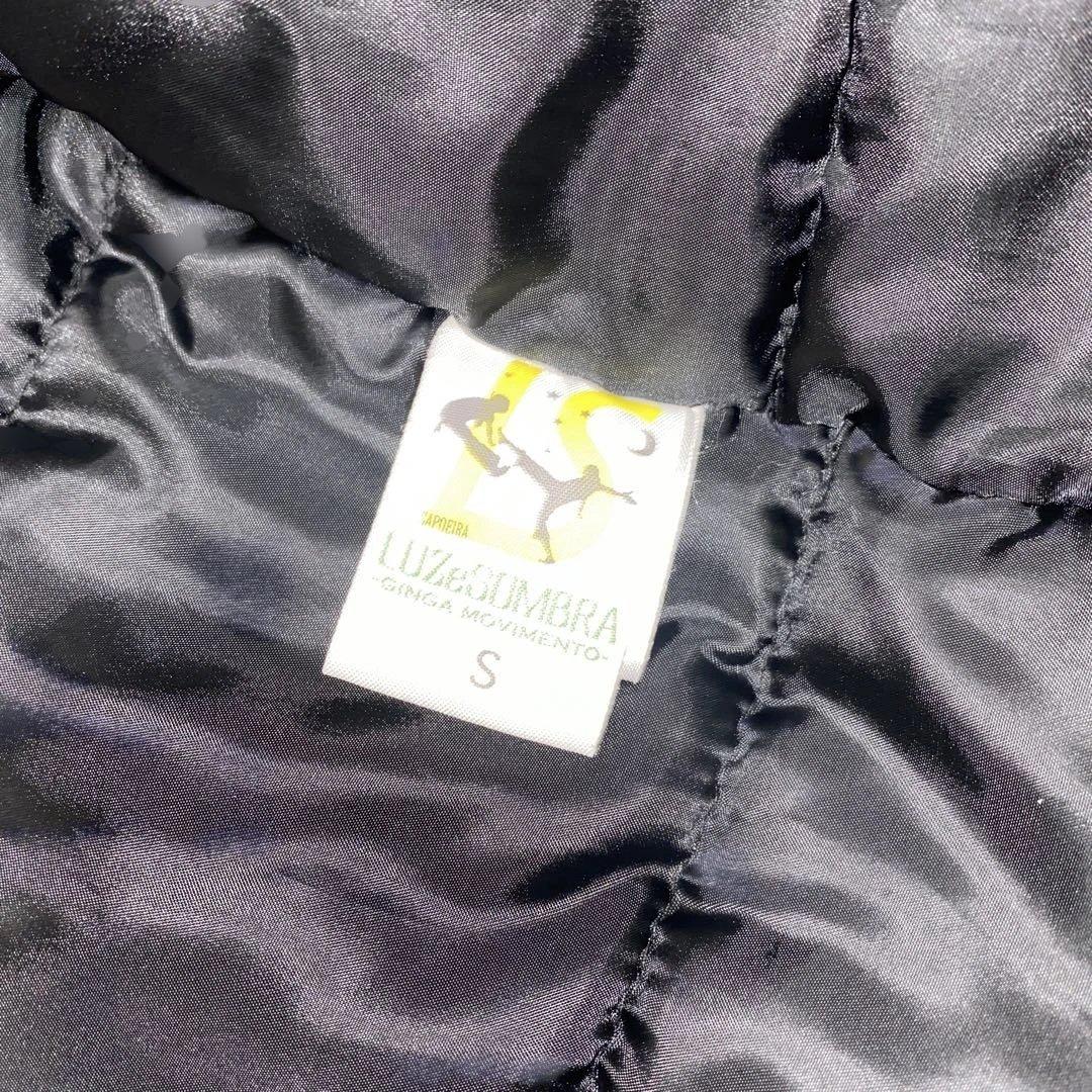 ルースイソンブラ　中綿　ジャケット　裏起毛　帽子付き　黒青　S