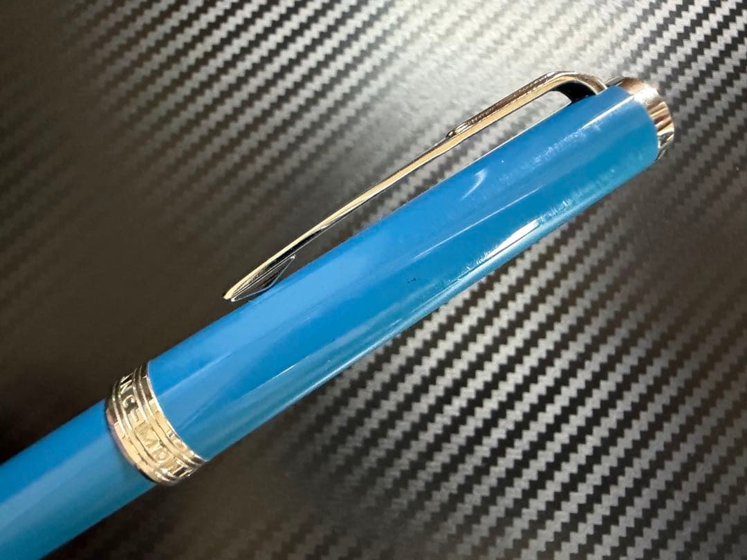 未使用に近い モンブラン PIX ボールペン ペトロールブルー