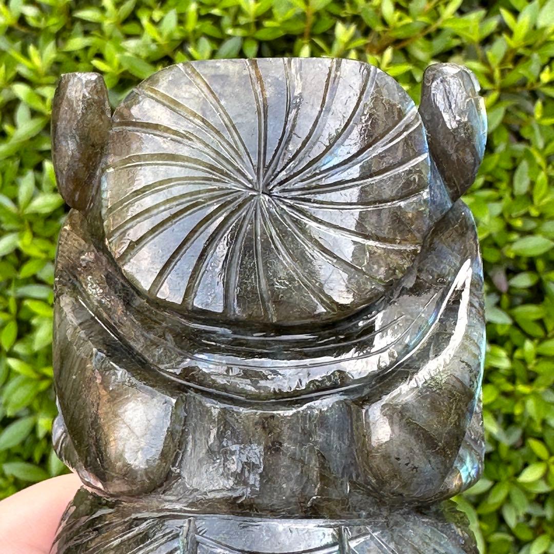 ガネーシャ像 ラブラドライト SV28