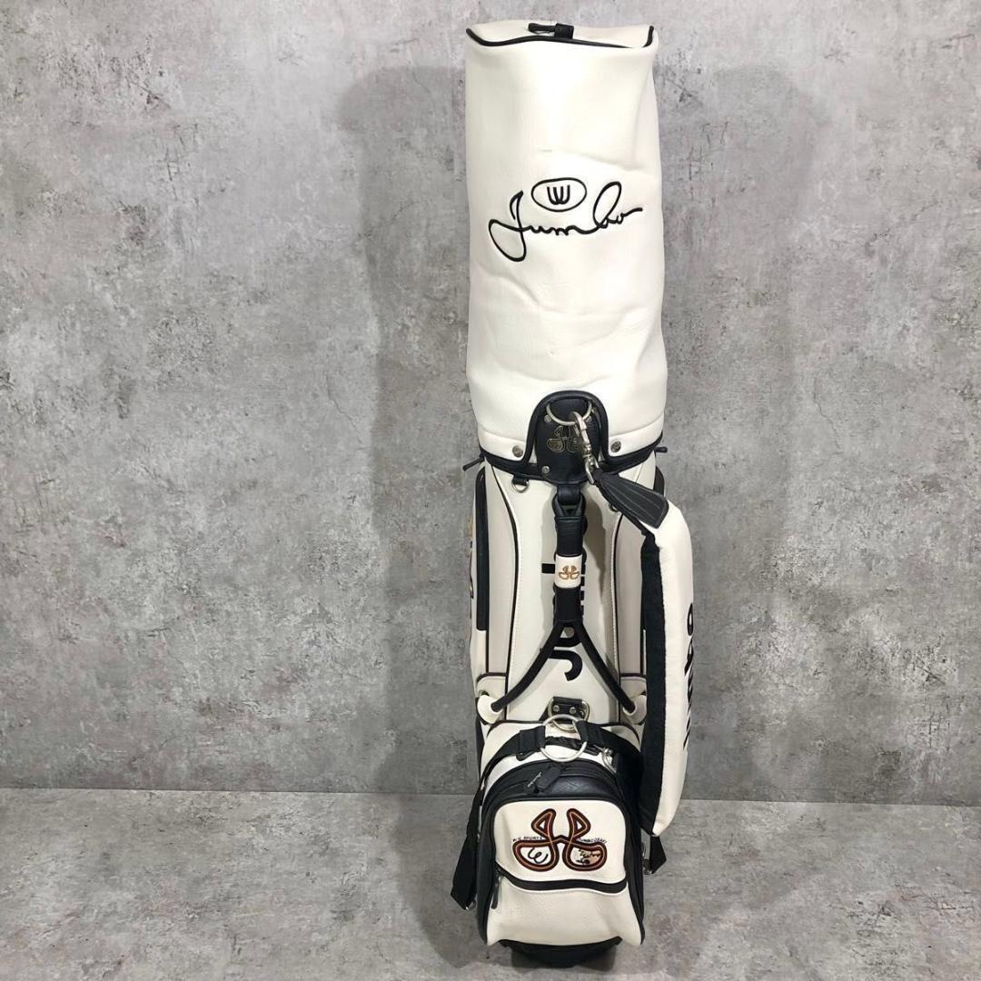 限定 レア 美品 ジャンボ尾崎 112勝 記念モデル キャディバッグ ホワイト