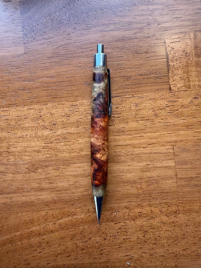 Craft A 本カリン瘤紅白　シャープペンシル