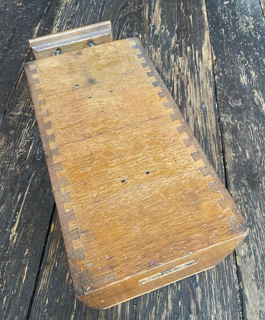 アンティーク ドロワー 木製 引き出し 真鍮 取手 ハンドル カード ケース