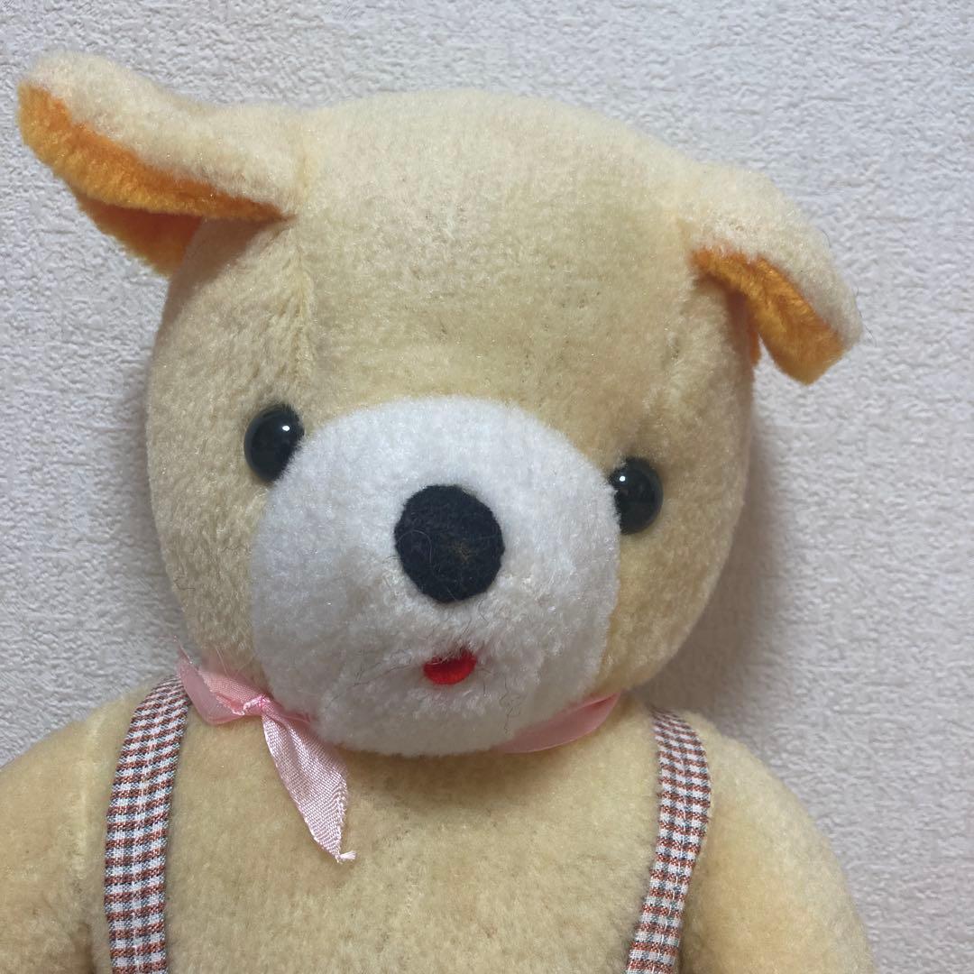昭和レトロ　ヴィンテージ メーカー名不明　クマ　おがくず　ぬいぐるみ　中古品