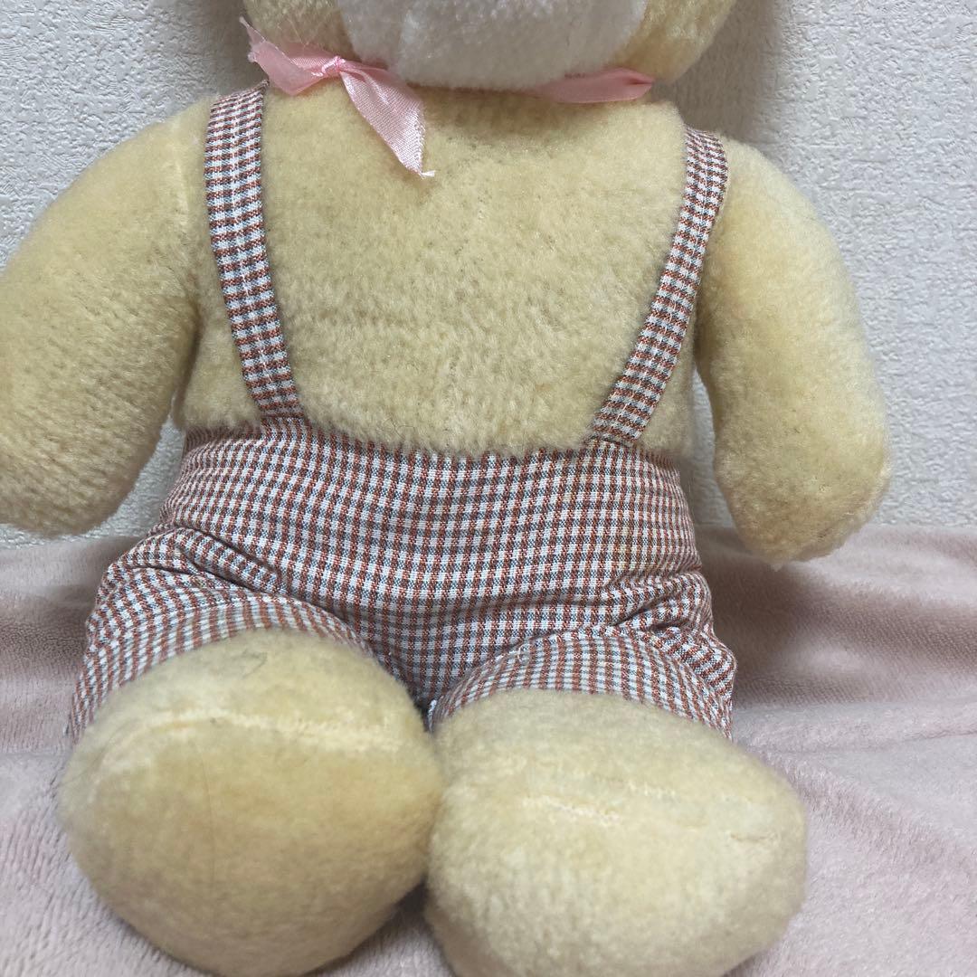 昭和レトロ　ヴィンテージ メーカー名不明　クマ　おがくず　ぬいぐるみ　中古品