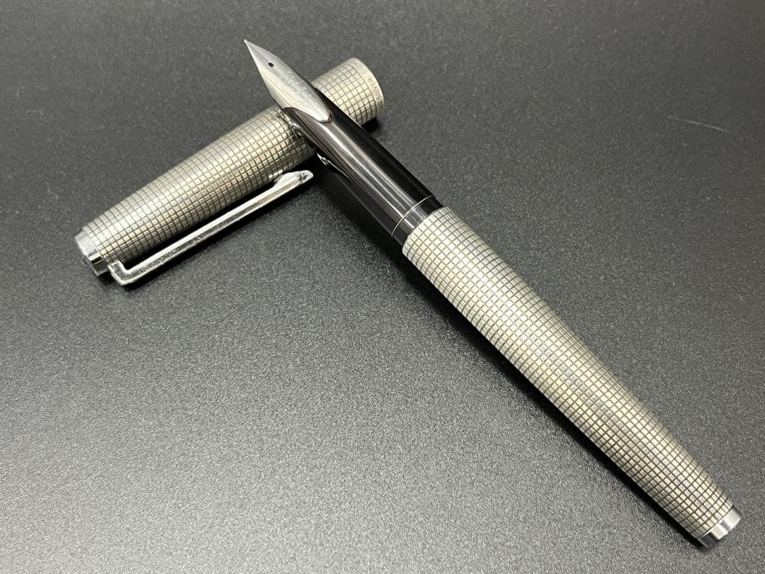 【ペン先18KWG 】パイロット カスタム 万年筆 スターリングシルバー