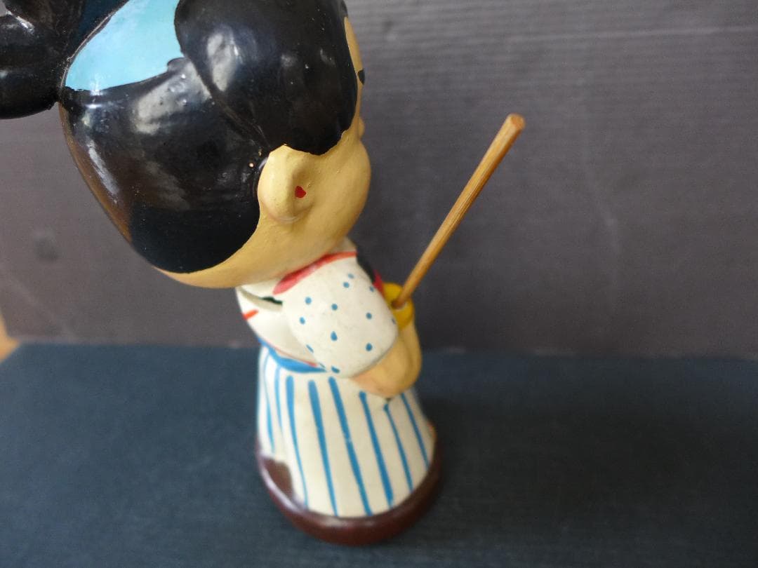 時代物【良品】昭和30年代　赤胴鈴之助　首振り人形陶器彩色 少年画報 昭和レトロ