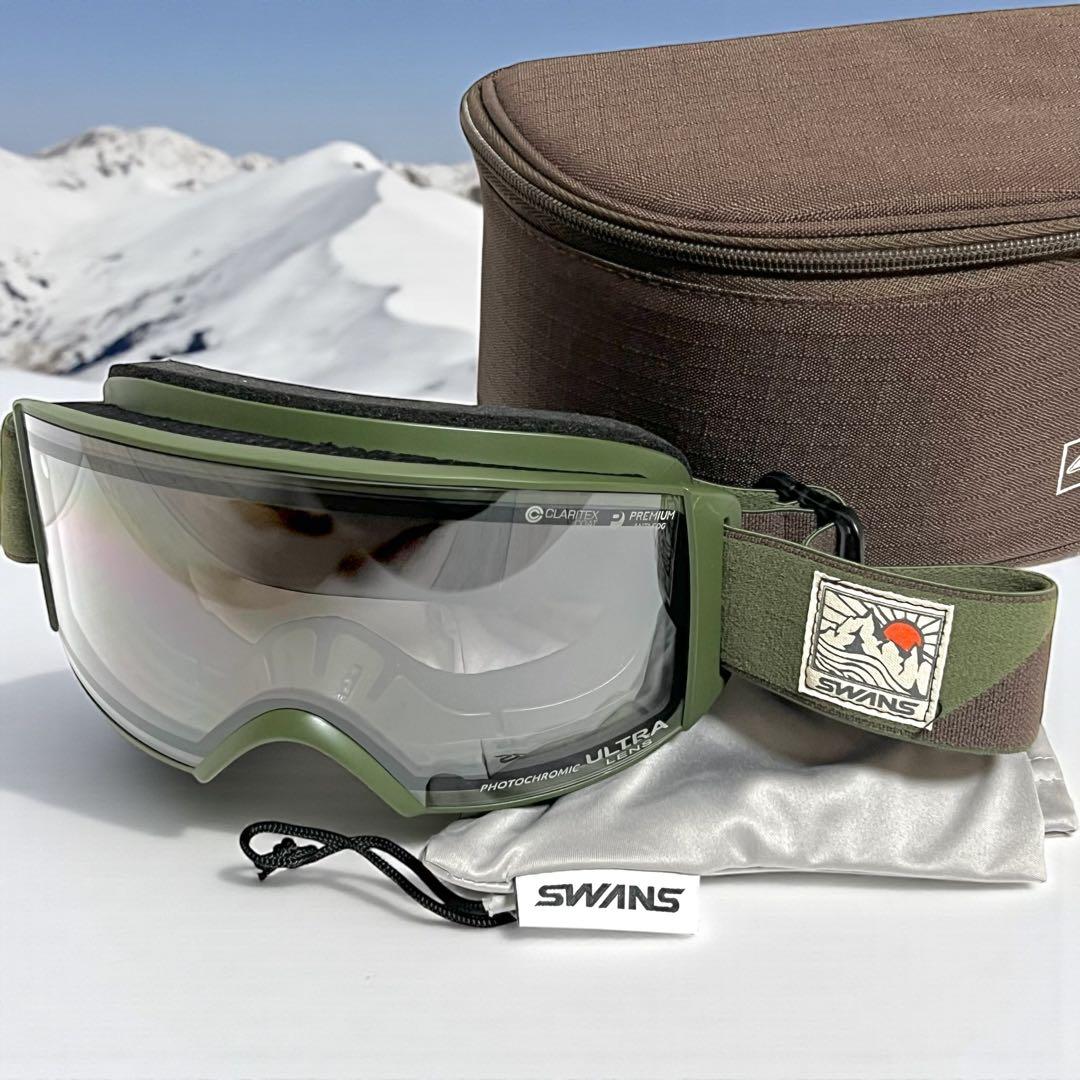 【未使用級美品】RACAN スキー　スノーボード　ゴーグル SWANS