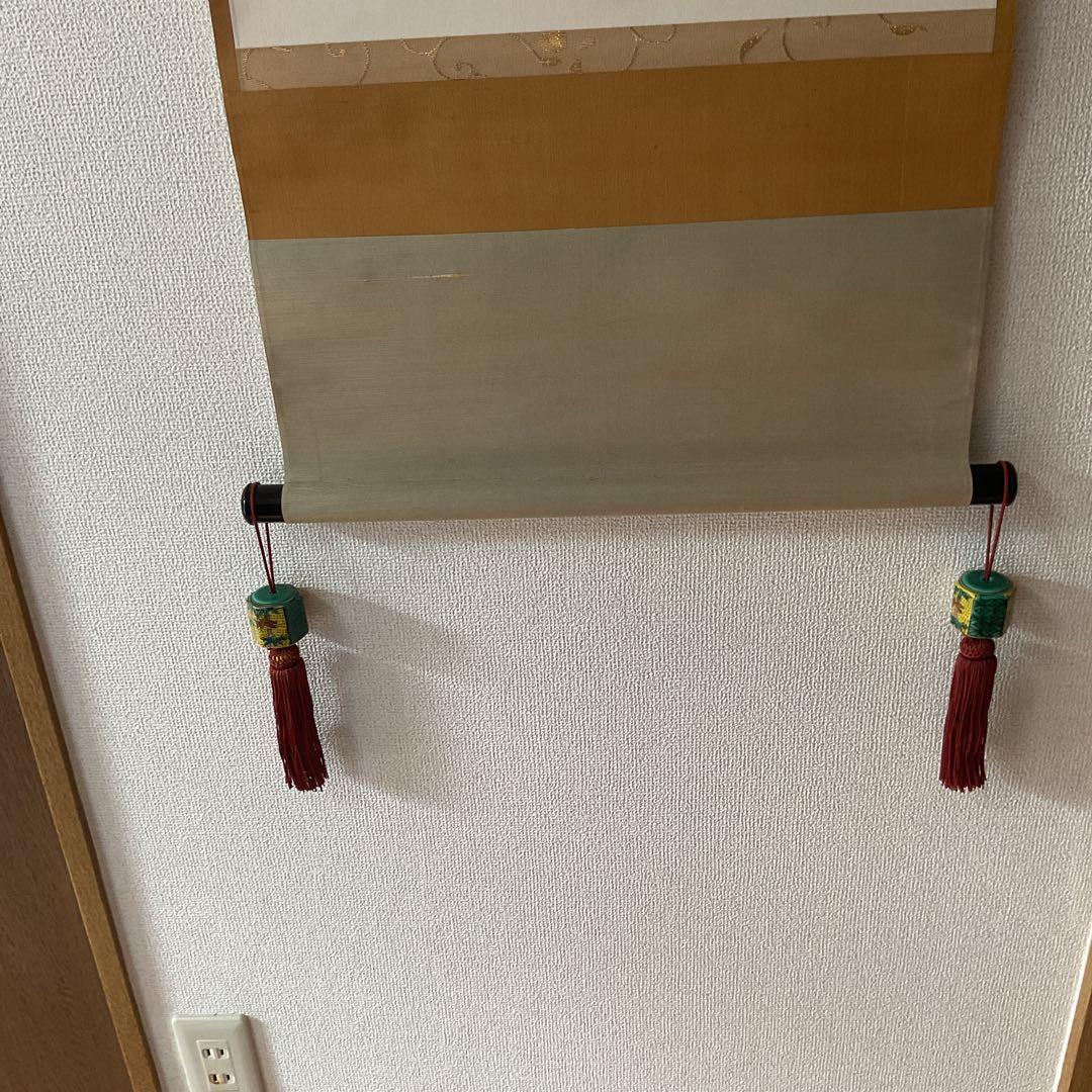 茶掛け軸 和歌書 寿仙荘主人【別名 藤原定家】紙本掛け軸