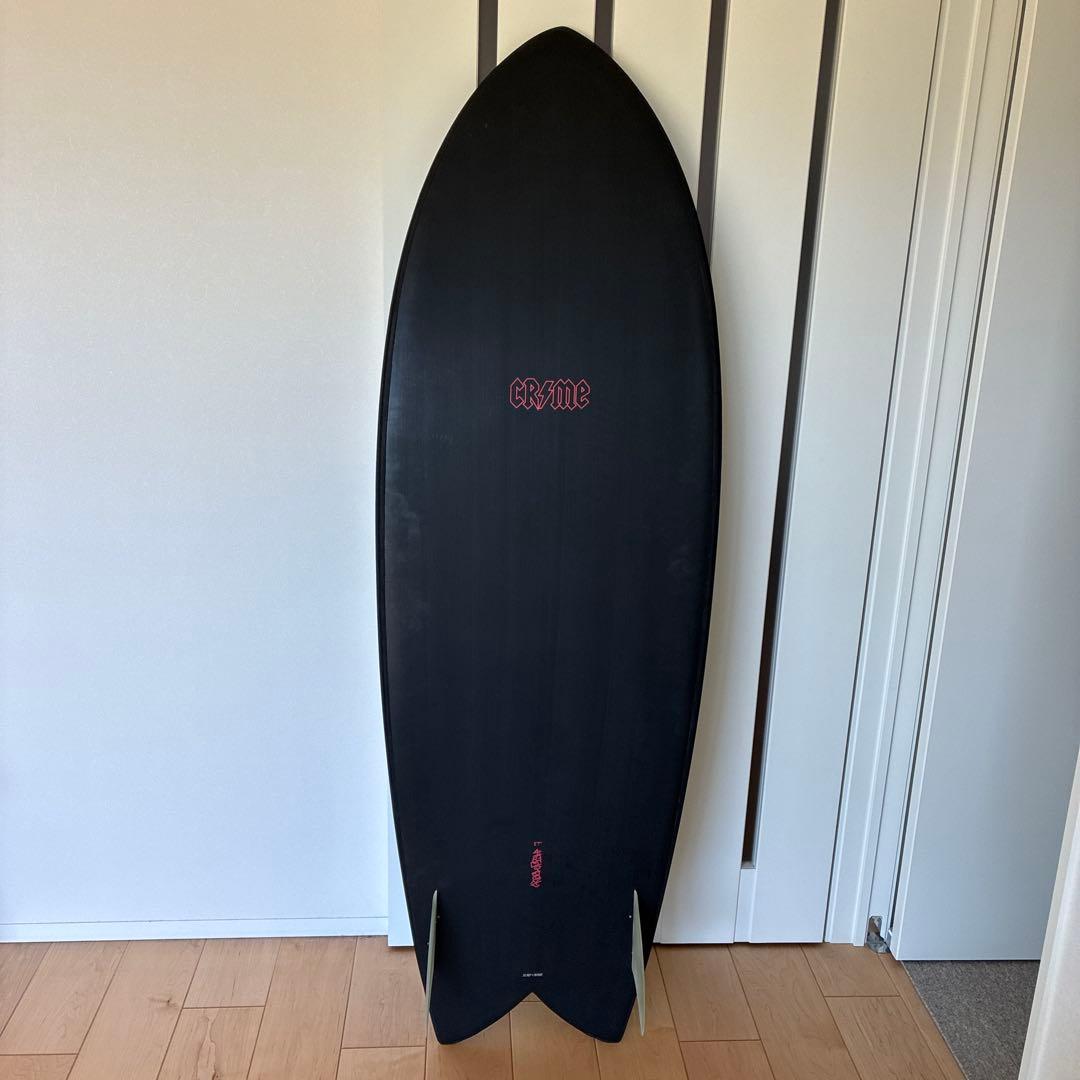 【美品】クライムサーフボード 純正フィン付 crime keel fish5.7