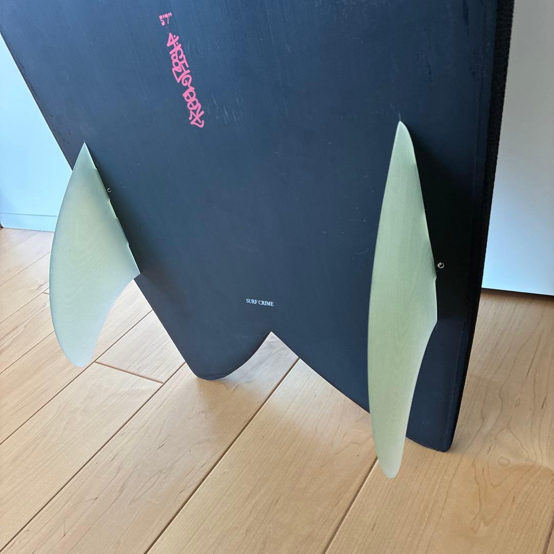 【美品】クライムサーフボード 純正フィン付 crime keel fish5.7