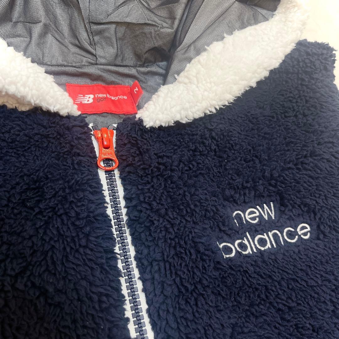 セットアップ◆ニューバランス ゴルフ ボアベスト＆スカート◇ネイビー M 蓄熱