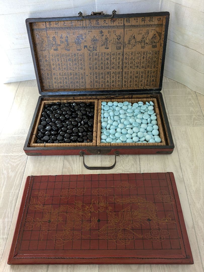 囲碁盤セット ドラゴンデザイン