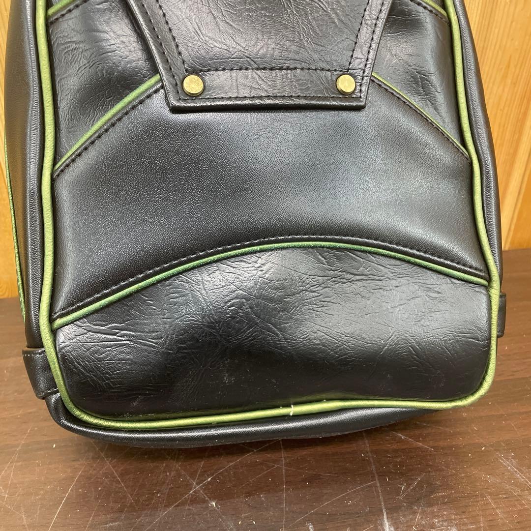 【美品】MIZUNO MASTERS ゴルフシューズバッグ　ブラック　合成皮革