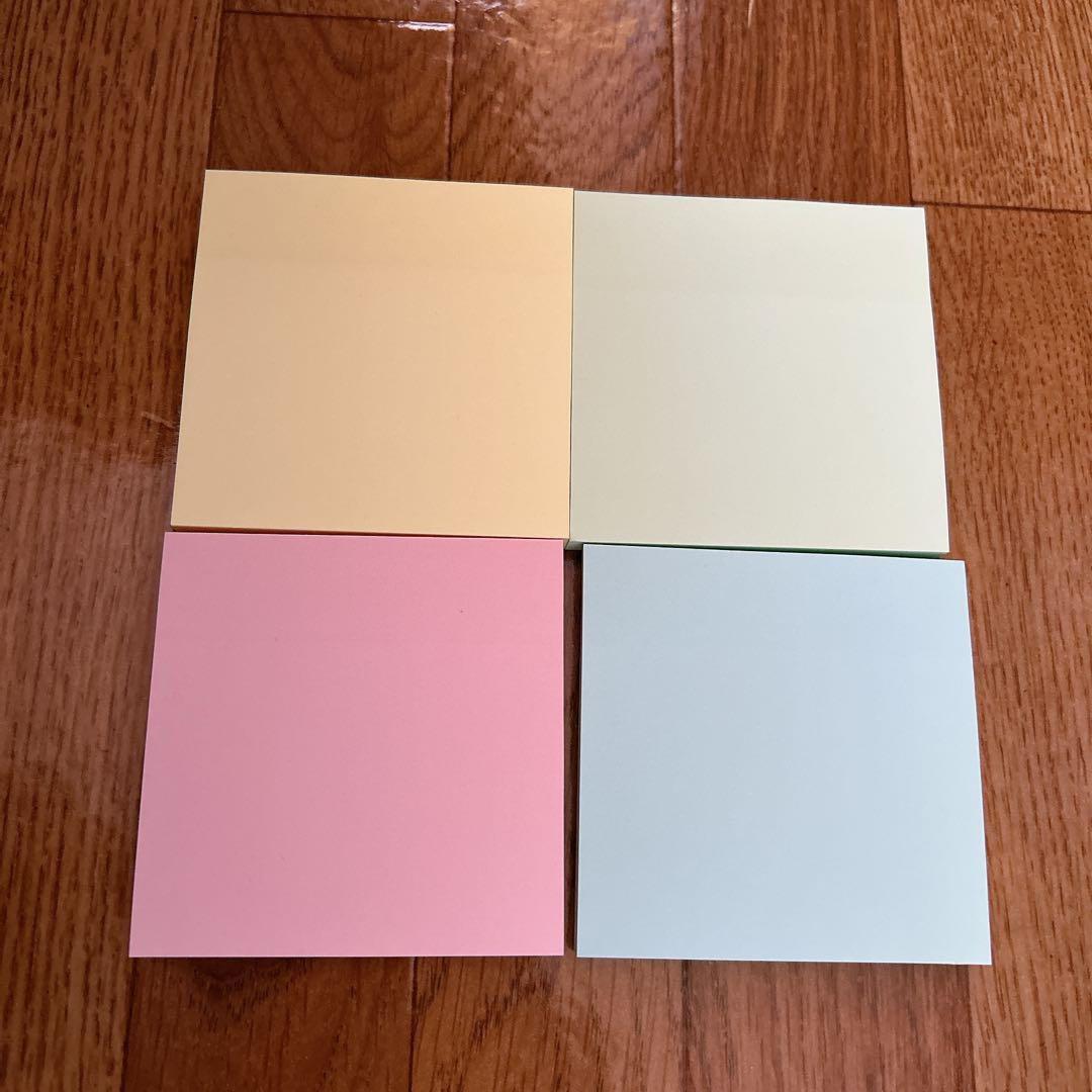 コクヨ 付箋 超徳用 ふせん 75mm×75mm 100枚×100冊入 4色