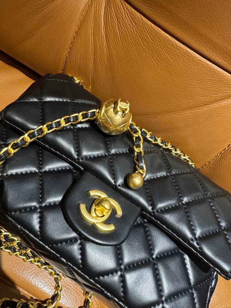 CHANELブラックショルダーバッグ　キルティングノベルティ商品非売品