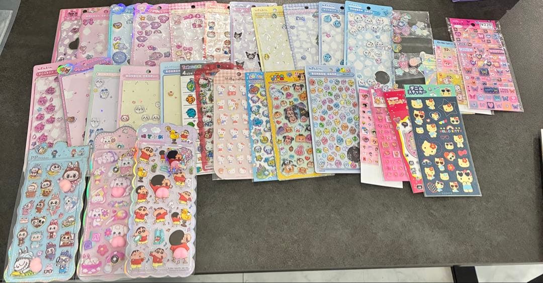 シール34枚セット　ボンボンドロップ　うるちゅる　タイルシール　デニムステッカー