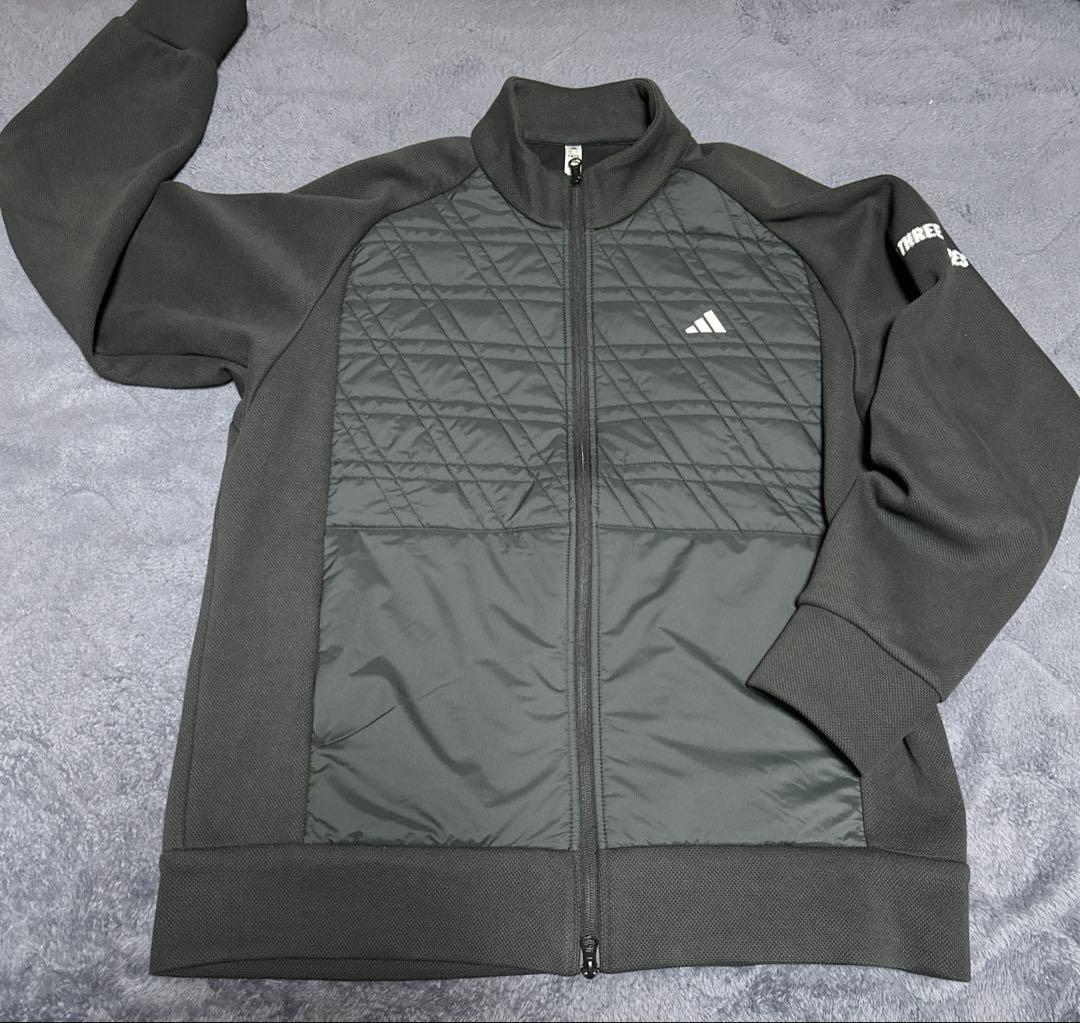 タイムセール！アディダス ゴルフ ファブリックミックス フルジップジャケット