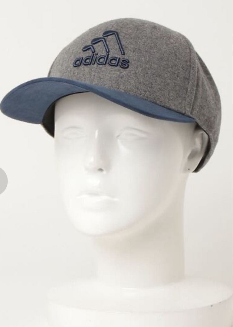 adidas スリーストライプクラブキャップ　アイアンロゴ　ゴルフ　キャップ