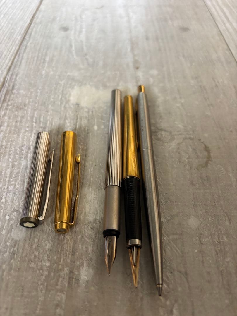 PARKER.万年筆　PARKERボールペン　MONTBLANC万年筆3点