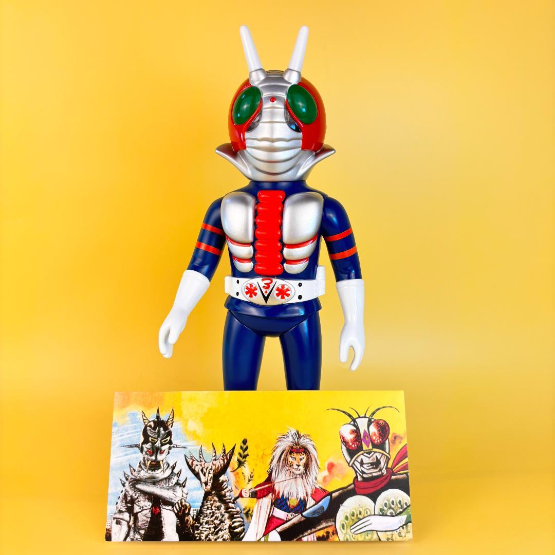 仮面ライダーV3　面取れ　当時物風　珍色　マルサン・ブルマァク・・/やまなや