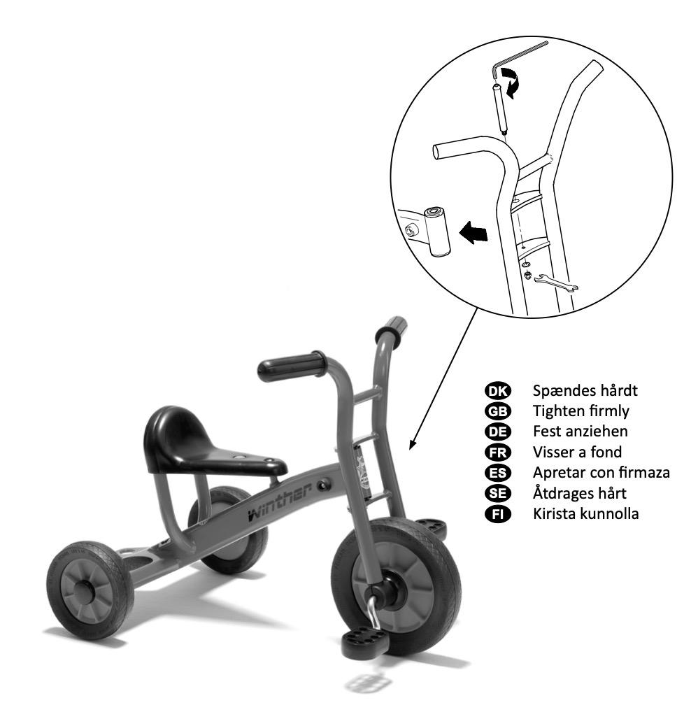 ウィンザー社 わんぱく三輪車S WINTHER ボーネルンド デンマーク 美品