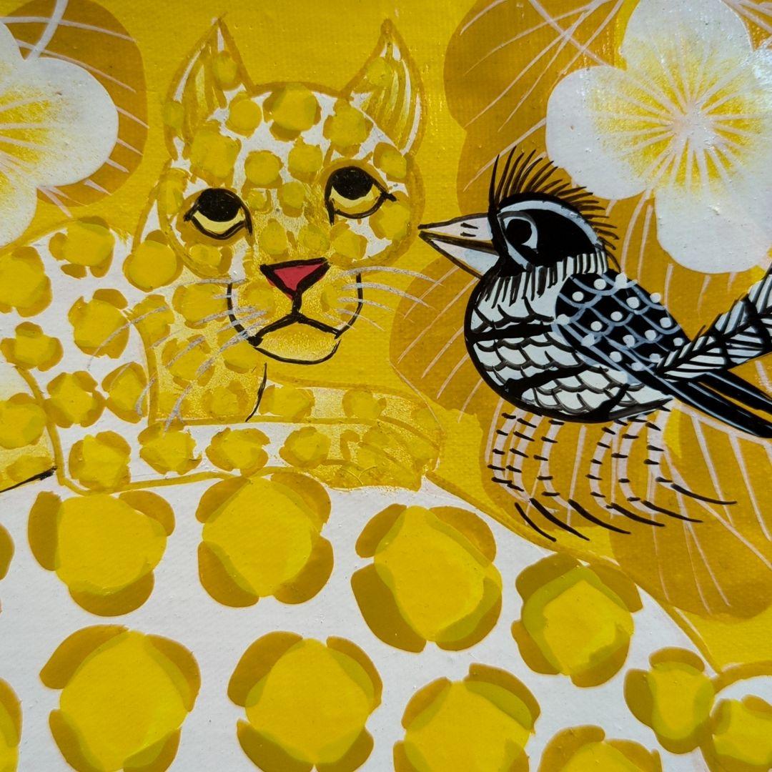 『 Yellow Leopard fam 』by Zuberi 30*40cm